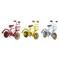 10" Multi-Colored Metal Vintage Bicycle Sculpture, 3ct.